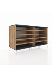 Kronos Konsol 8 Raflı 176x59x99 Çam-Antrasit/Çam