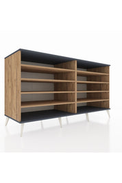 Kronos Konsol 8 Raflı 176x59x99 Çam-Antrasit/Çam
