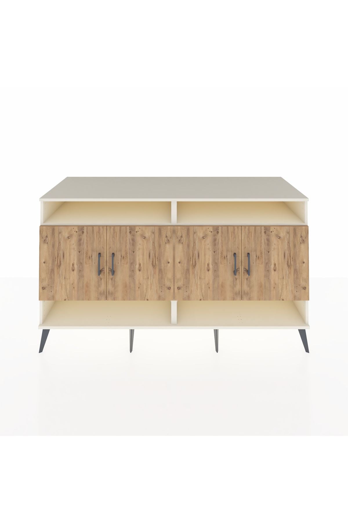 Kronos Konsol 6 Raflı 4 Kapaklı 176x59x99 Aytaşı-Çam/Aytaşı