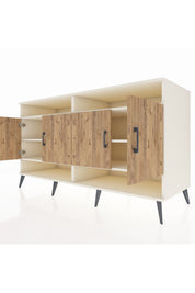 Kronos Konsol 6 Raflı 4 Kapaklı 176x59x99 Aytaşı-Çam/Aytaşı