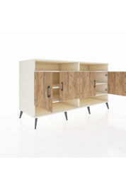 Kronos Konsol 6 Raflı 4 Kapaklı 176x59x99 Aytaşı-Çam/Antrasit