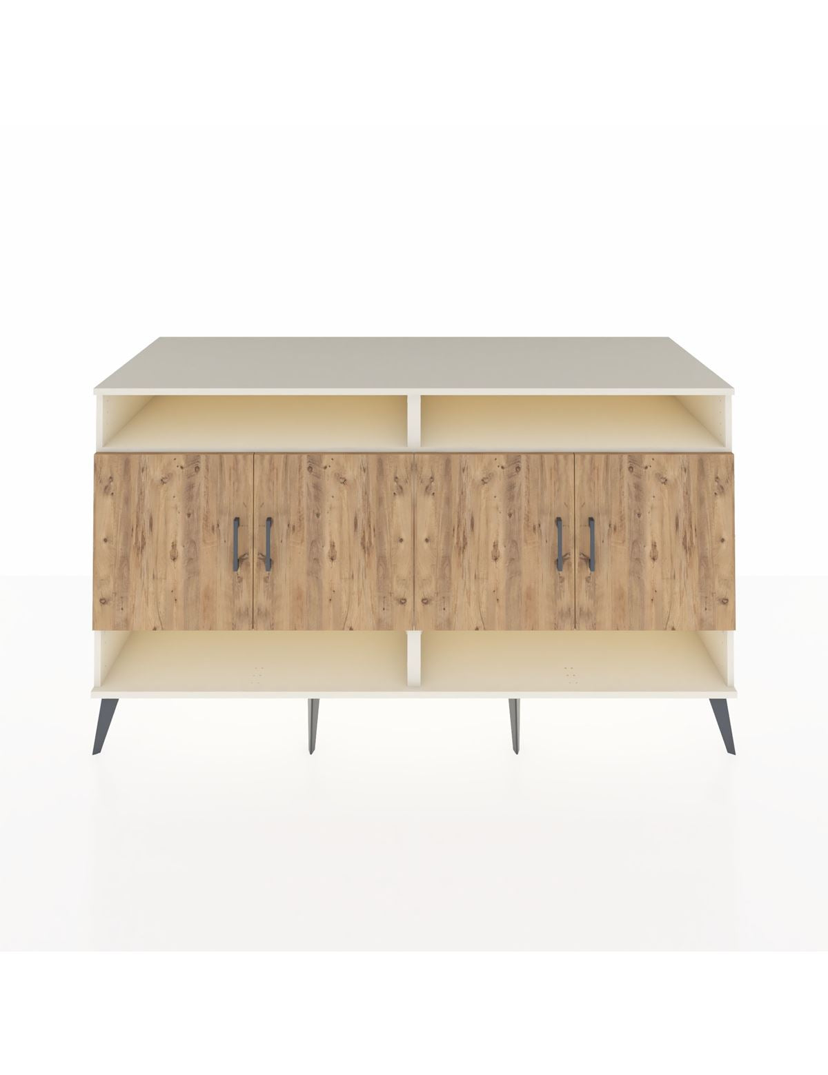 Kronos Konsol 6 Raflı 4 Kapaklı 176x59x99 Aytaşı-Çam