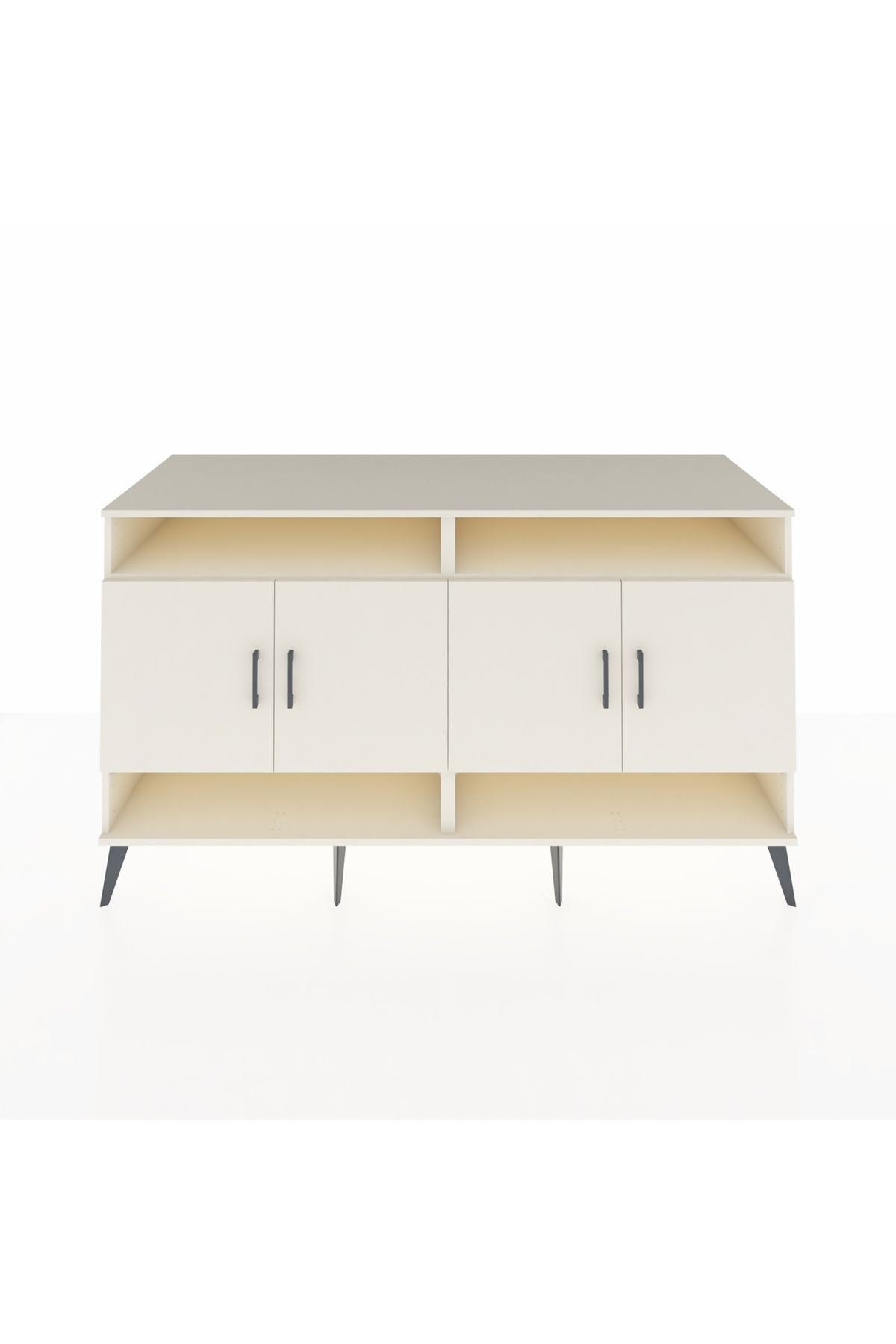 Kronos Konsol 6 Raflı 4 Kapaklı 176x59x99 Aytaşı-Aytaşı