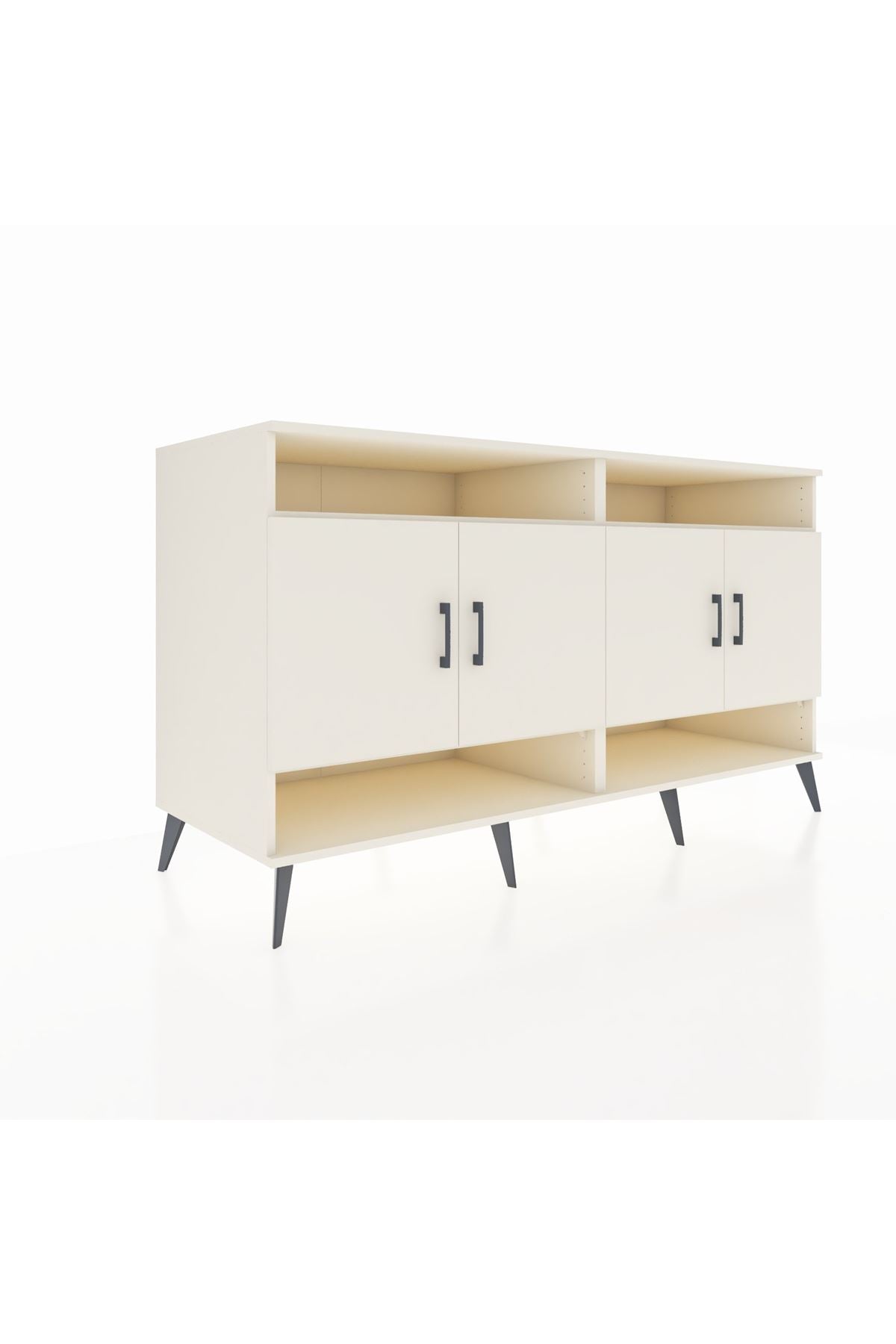 Kronos Konsol 6 Raflı 4 Kapaklı 176x59x99 Aytaşı-Aytaşı