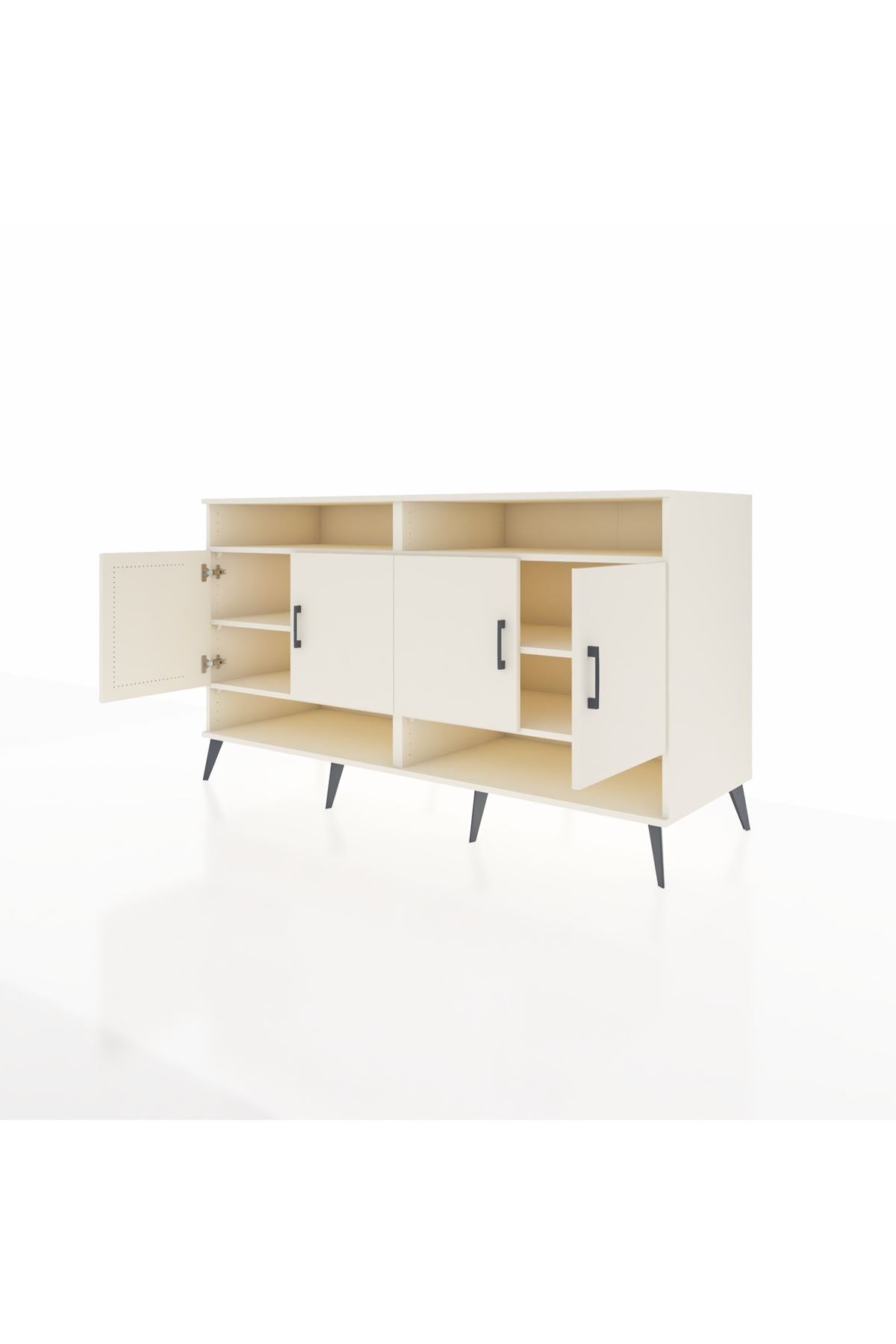 Kronos Konsol 6 Raflı 4 Kapaklı 176x59x99 Aytaşı-Aytaşı