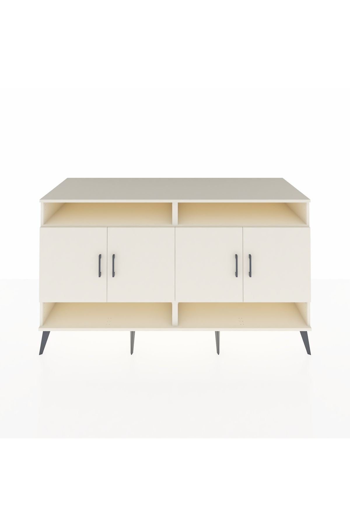 Kronos Konsol 6 Raflı 4 Kapaklı 176x59x99 Aytaşı-Aytaşı/Çam