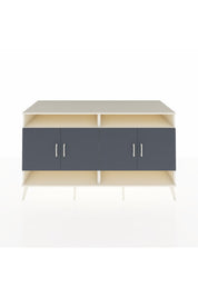 Kronos Konsol 6 Raflı 4 Kapaklı 176x59x99 Aytaşı-Antrasit/Aytaşı