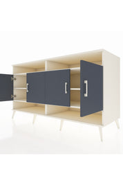 Kronos Konsol 6 Raflı 4 Kapaklı 176x59x99 Aytaşı-Antrasit