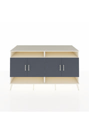 Kronos Konsol 6 Raflı 4 Kapaklı 176x59x99 Aytaşı-Antrasit/Çam