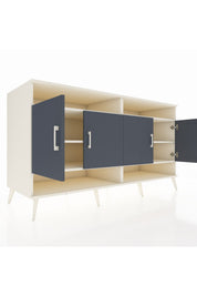 Kronos Konsol 6 Raflı 4 Kapaklı 176x59x99 Aytaşı-Antrasit/Çam