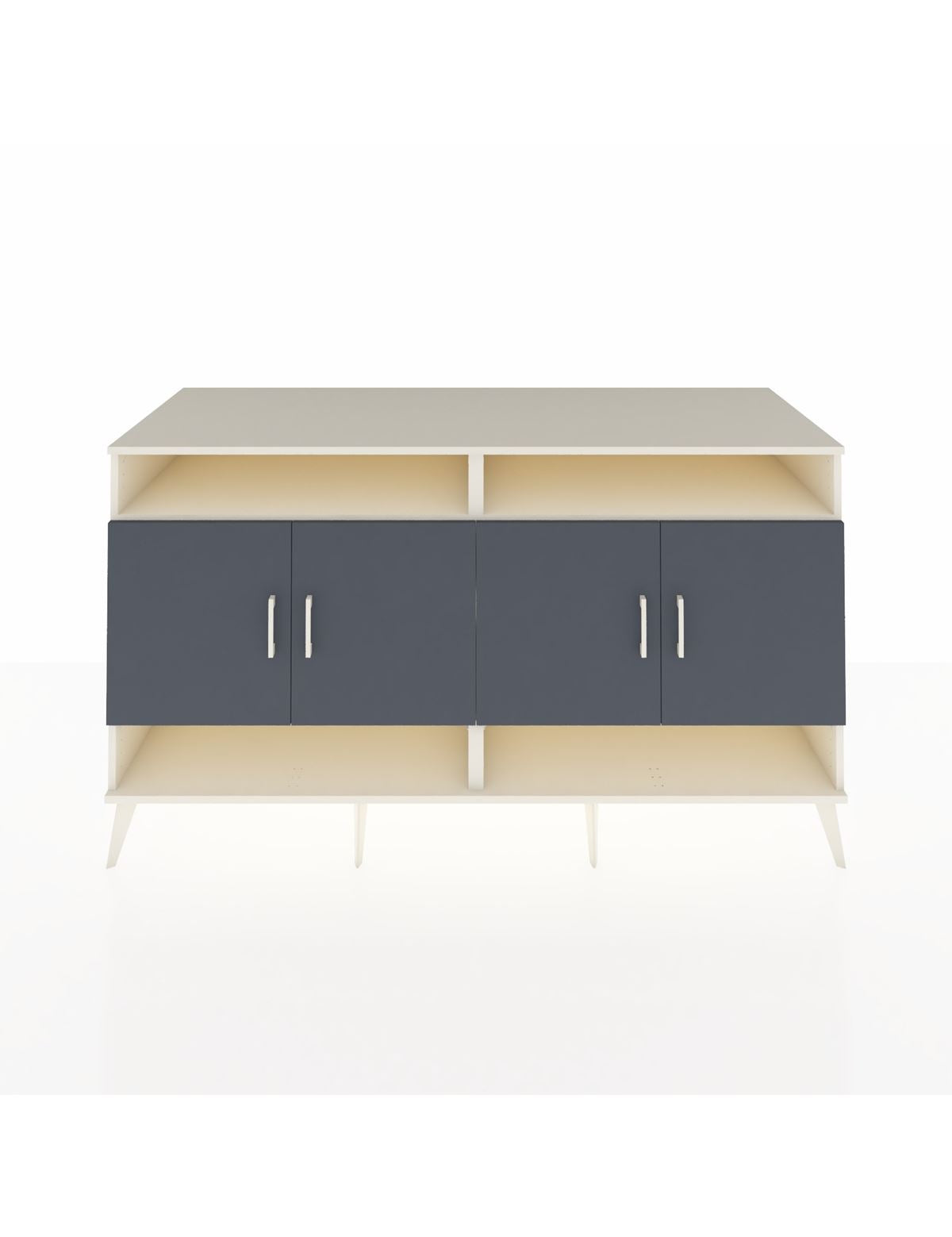 Kronos Konsol 6 Raflı 4 Kapaklı 176x59x99 Aytaşı-Antrasit