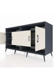 Kronos Konsol 6 Raflı 4 Kapaklı 176x59x99 Antrasit-Aytaşı