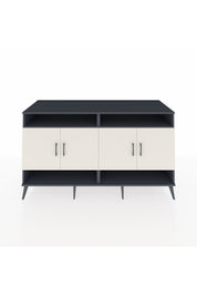 Kronos Konsol 6 Raflı 4 Kapaklı 176x59x99 Antrasit-Aytaşı/Antrasit