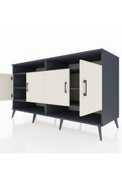 Kronos Konsol 6 Raflı 4 Kapaklı 176x59x99 Antrasit-Aytaşı/Antrasit