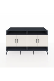 Kronos Konsol 6 Raflı 4 Kapaklı 176x59x99 Antrasit-Aytaşı/Çam