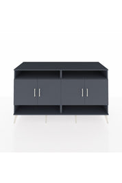 Kronos Konsol 6 Raflı 4 Kapaklı 176x59x99 Antrasit-Antrasit/Aytaşı