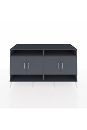 Kronos Konsol 6 Raflı 4 Kapaklı 176x59x99 Antrasit-Antrasit