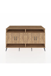 Kronos Konsol 6 Raflı 4 Kapaklı 176x59x99 Çam-Çam/Aytaşı