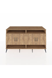 Kronos Konsol 6 Raflı 4 Kapaklı 176x59x99 Çam-Çam