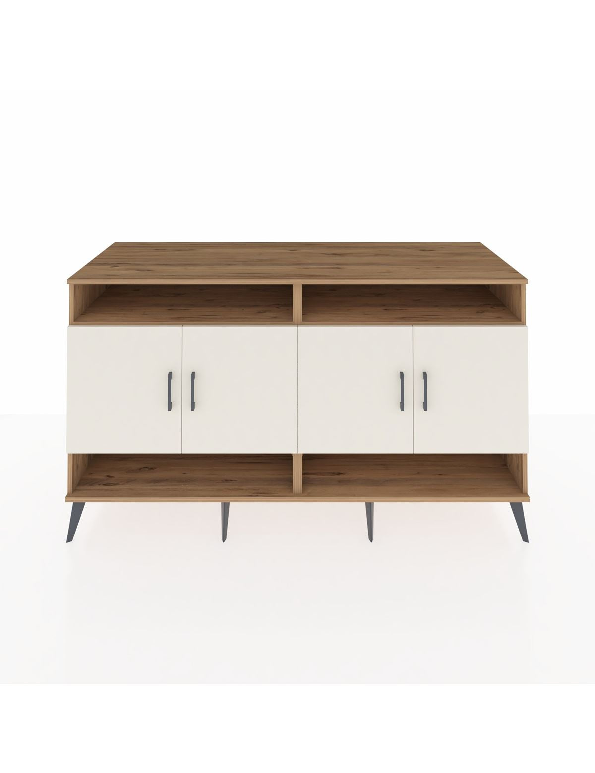 Kronos Konsol 6 Raflı 4 Kapaklı 176x59x99 Çam-Aytaşı