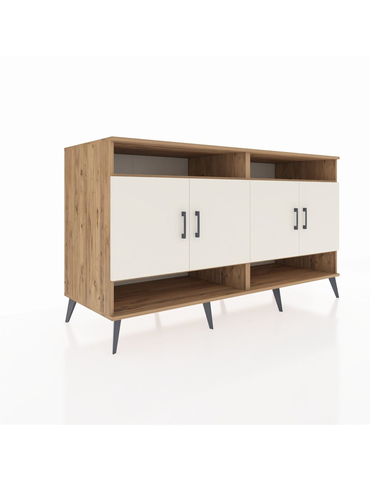 Kronos Konsol 6 Raflı 4 Kapaklı 176x59x99 Çam-Aytaşı