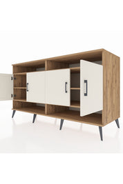 Kronos Konsol 6 Raflı 4 Kapaklı 176x59x99 Çam-Aytaşı