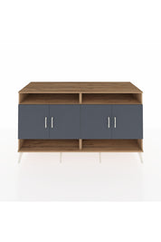 Kronos Konsol 6 Raflı 4 Kapaklı 176x59x99 Çam-Antrasit