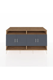 Kronos Konsol 6 Raflı 4 Kapaklı 176x59x99 Çam-Antrasit/Çam