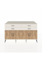 Kronos Konsol 2 Raflı 4 Çekmeceli 8 Kapaklı 176x59x99 Aytaşı-Çam/Aytaşı