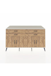 Kronos Konsol 2 Raflı 4 Çekmeceli 8 Kapaklı 176x59x99 Aytaşı-Çam