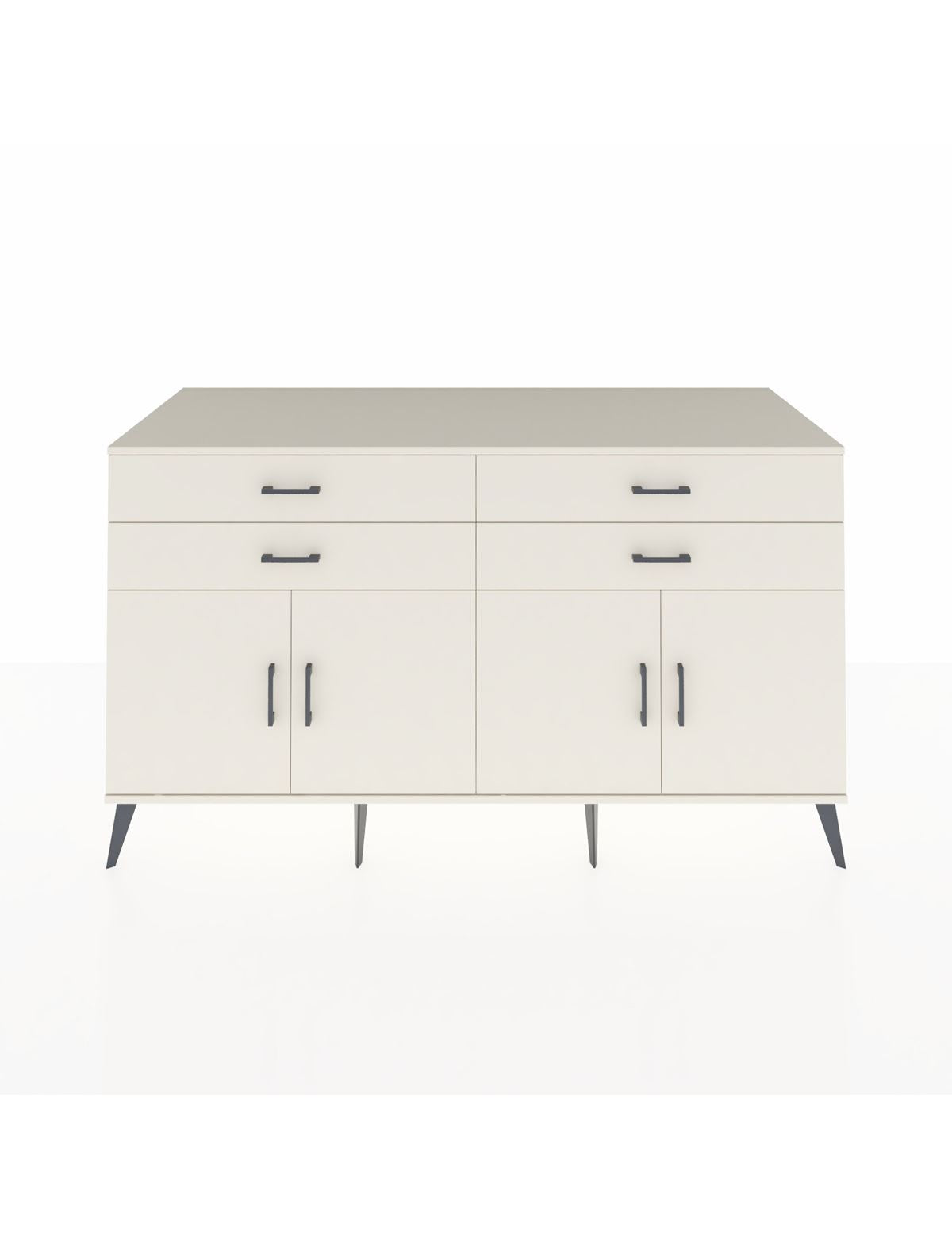 Kronos Konsol 2 Raflı 4 Çekmeceli 8 Kapaklı 176x59x99 Aytaşı-Aytaşı