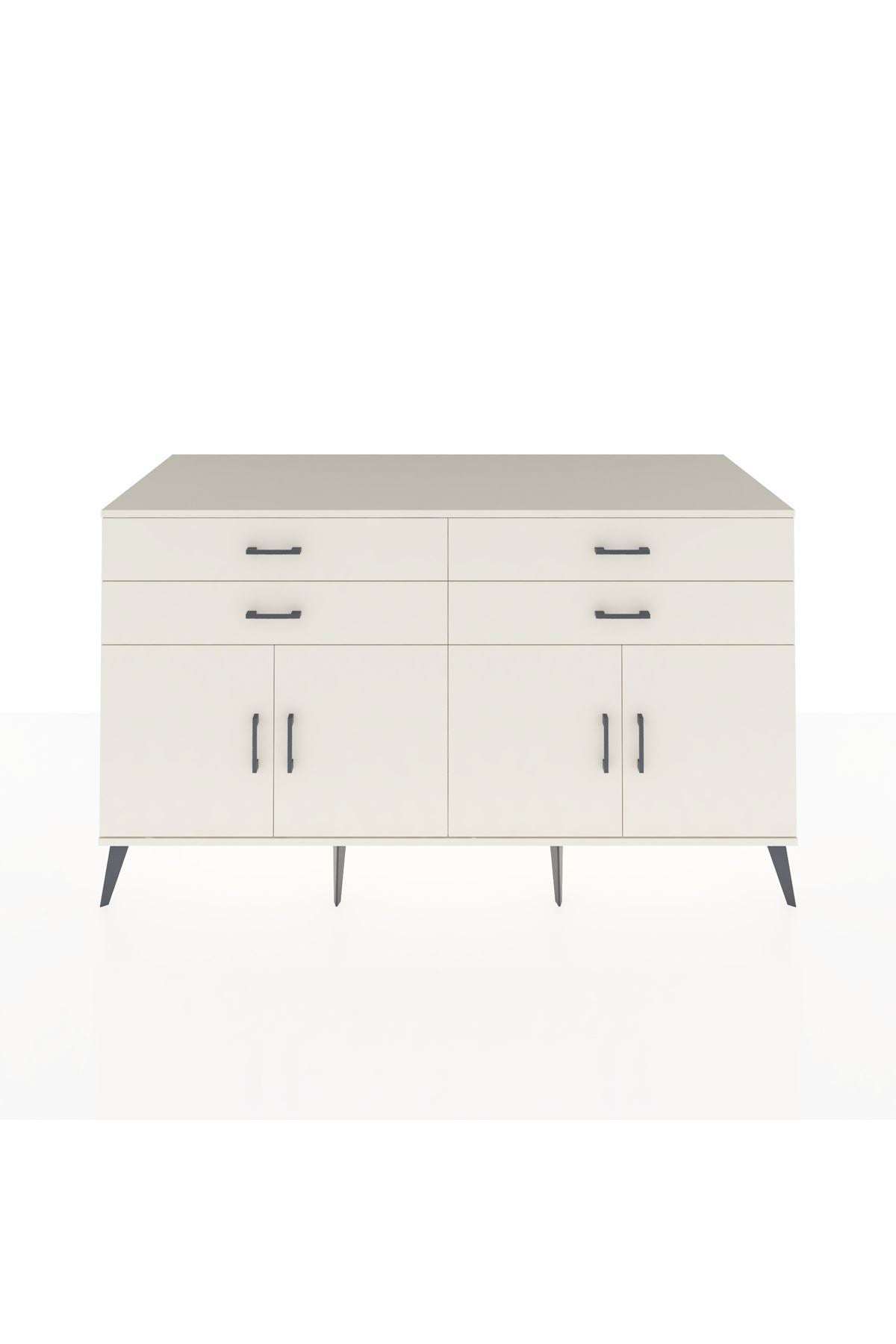 Kronos Konsol 2 Raflı 4 Çekmeceli 8 Kapaklı 176x59x99 Aytaşı-Aytaşı