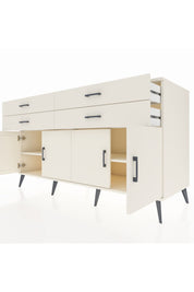 Kronos Konsol 2 Raflı 4 Çekmeceli 8 Kapaklı 176x59x99 Aytaşı-Aytaşı