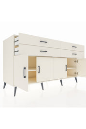 Kronos Konsol 2 Raflı 4 Çekmeceli 8 Kapaklı 176x59x99 Aytaşı-Aytaşı