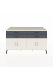 Kronos Konsol 2 Raflı 4 Çekmeceli 8 Kapaklı 176x59x99 Aytaşı-Aytaşı/Antrasit