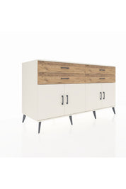 Kronos Konsol 2 Raflı 4 Çekmeceli 8 Kapaklı 176x59x99 Aytaşı-Aytaşı/Çam