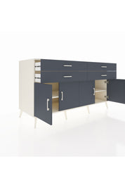 Kronos Konsol 2 Raflı 4 Çekmeceli 8 Kapaklı 176x59x99 Aytaşı-Antrasit