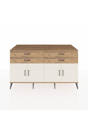 Kronos Konsol 2 Raflı 4 Çekmeceli 8 Kapaklı 176x59x99 Çam-Aytaşı/Çam
