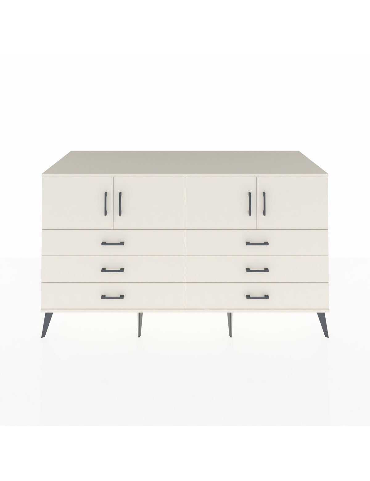 Kronos Konsol 2 Raflı 6 Çekmeceli 4 Kapaklı 176x59x99 Aytaşı-Aytaşı