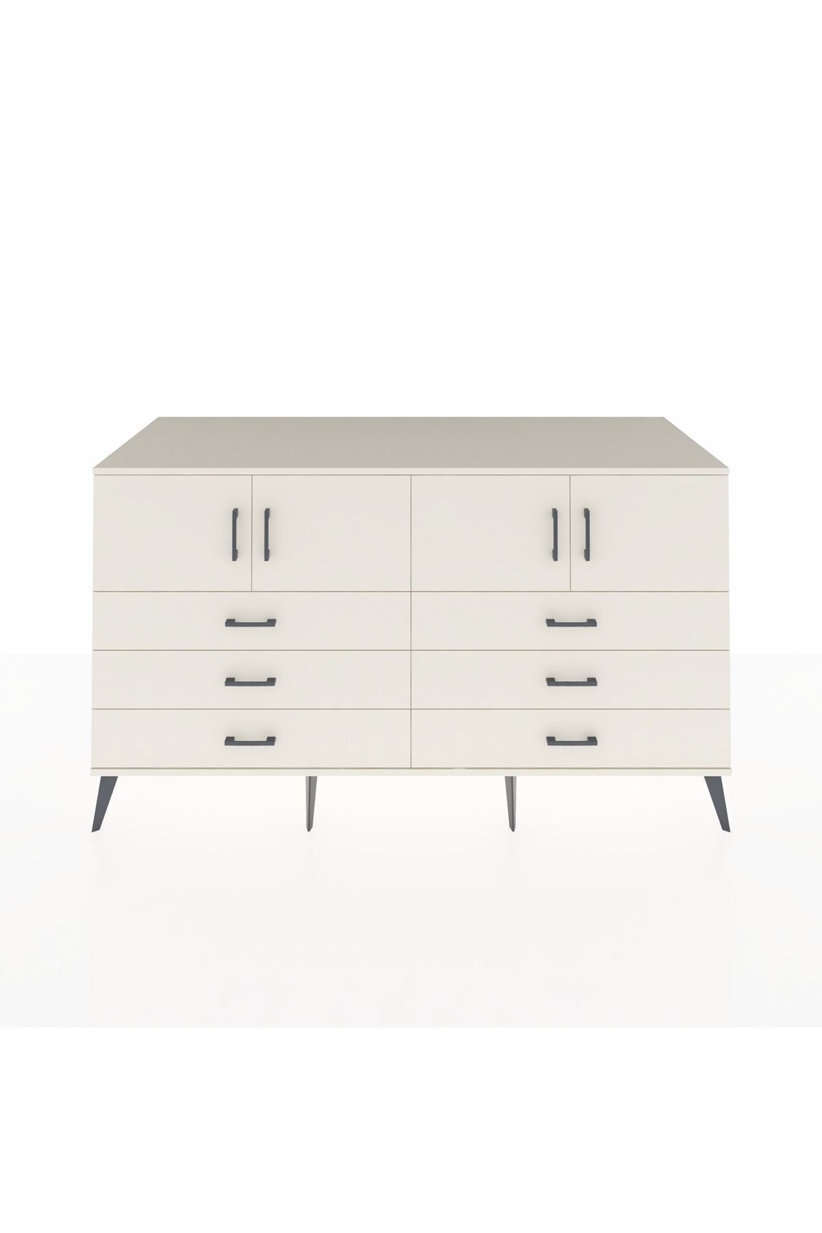 Kronos Konsol 2 Raflı 6 Çekmeceli 4 Kapaklı 176x59x99 Aytaşı-Aytaşı