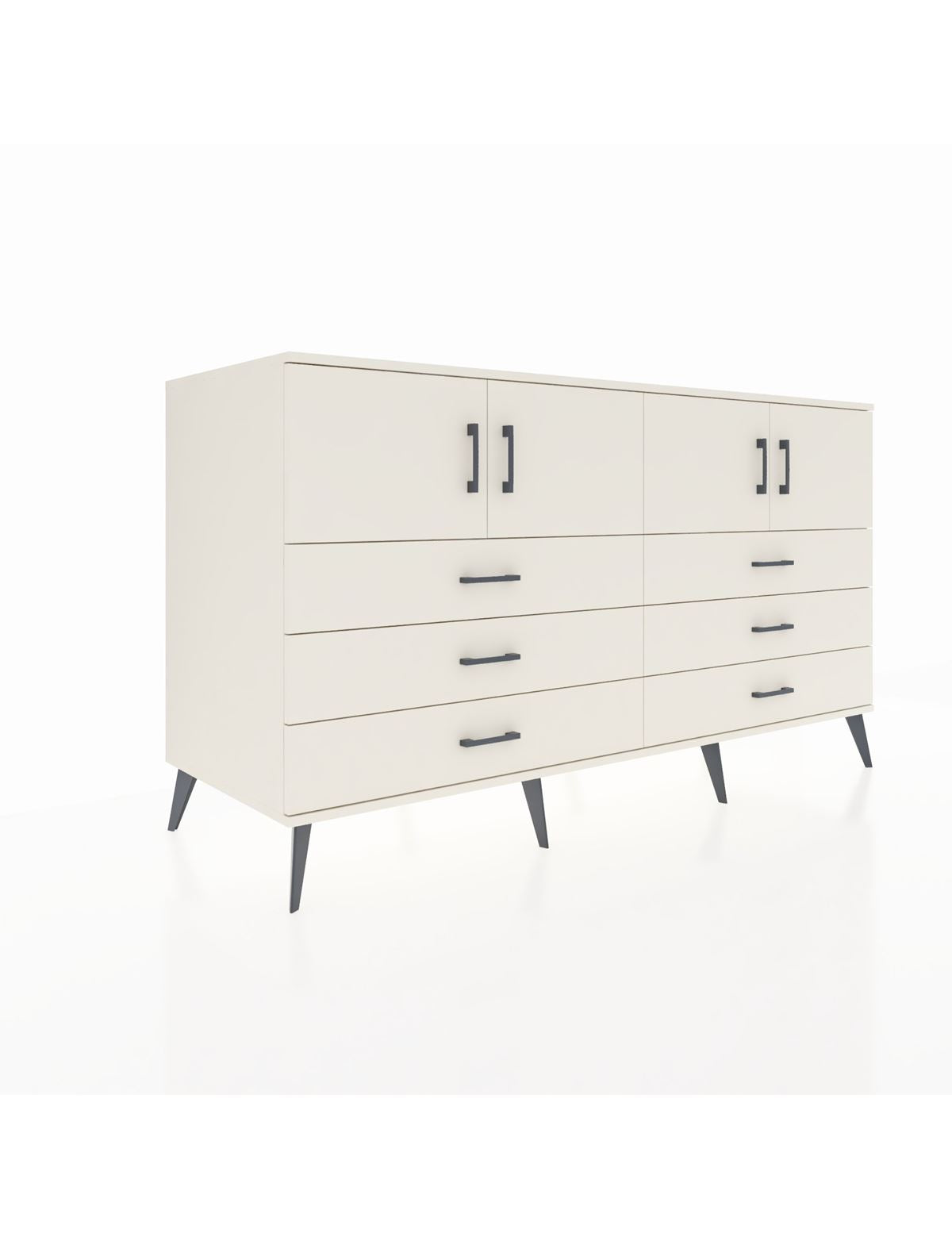 Kronos Konsol 2 Raflı 6 Çekmeceli 4 Kapaklı 176x59x99 Aytaşı-Aytaşı