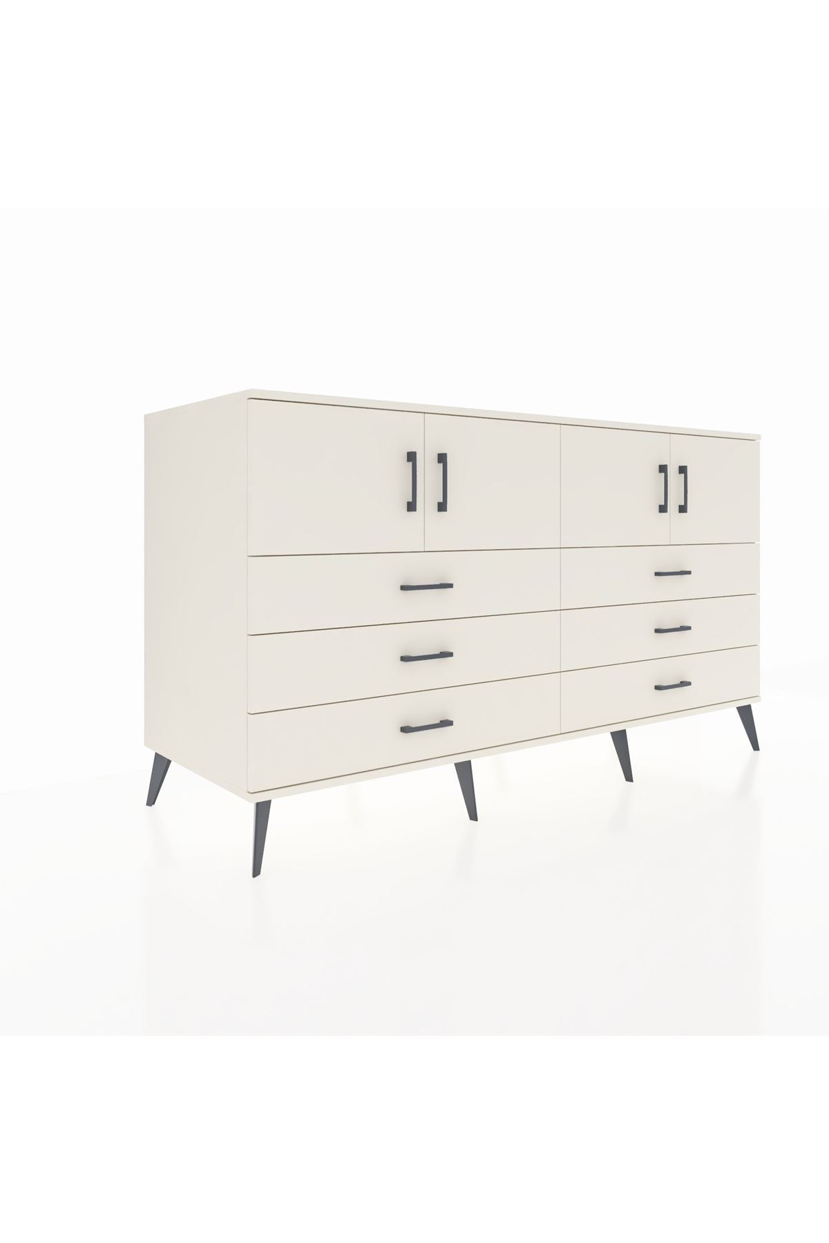 Kronos Konsol 2 Raflı 6 Çekmeceli 4 Kapaklı 176x59x99 Aytaşı-Aytaşı