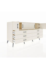 Kronos Konsol 2 Raflı 6 Çekmeceli 4 Kapaklı 176x59x99 Aytaşı-Aytaşı