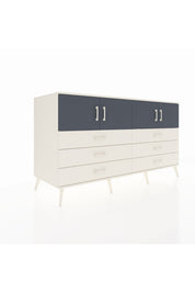 Kronos Konsol 2 Raflı 6 Çekmeceli 4 Kapaklı 176x59x99 Aytaşı-Antrasit/Aytaşı