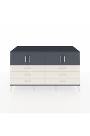 Kronos Konsol 2 Raflı 6 Çekmeceli 4 Kapaklı 176x59x99 Antrasit-Antrasit/Aytaşı