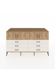 Kronos Konsol 2 Raflı 6 Çekmeceli 4 Kapaklı 176x59x99 Çam-Çam/Aytaşı