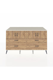 Kronos Konsol 2 Raflı 4 Çekmeceli 4 Kapaklı 176x59x99 Aytaşı-Çam