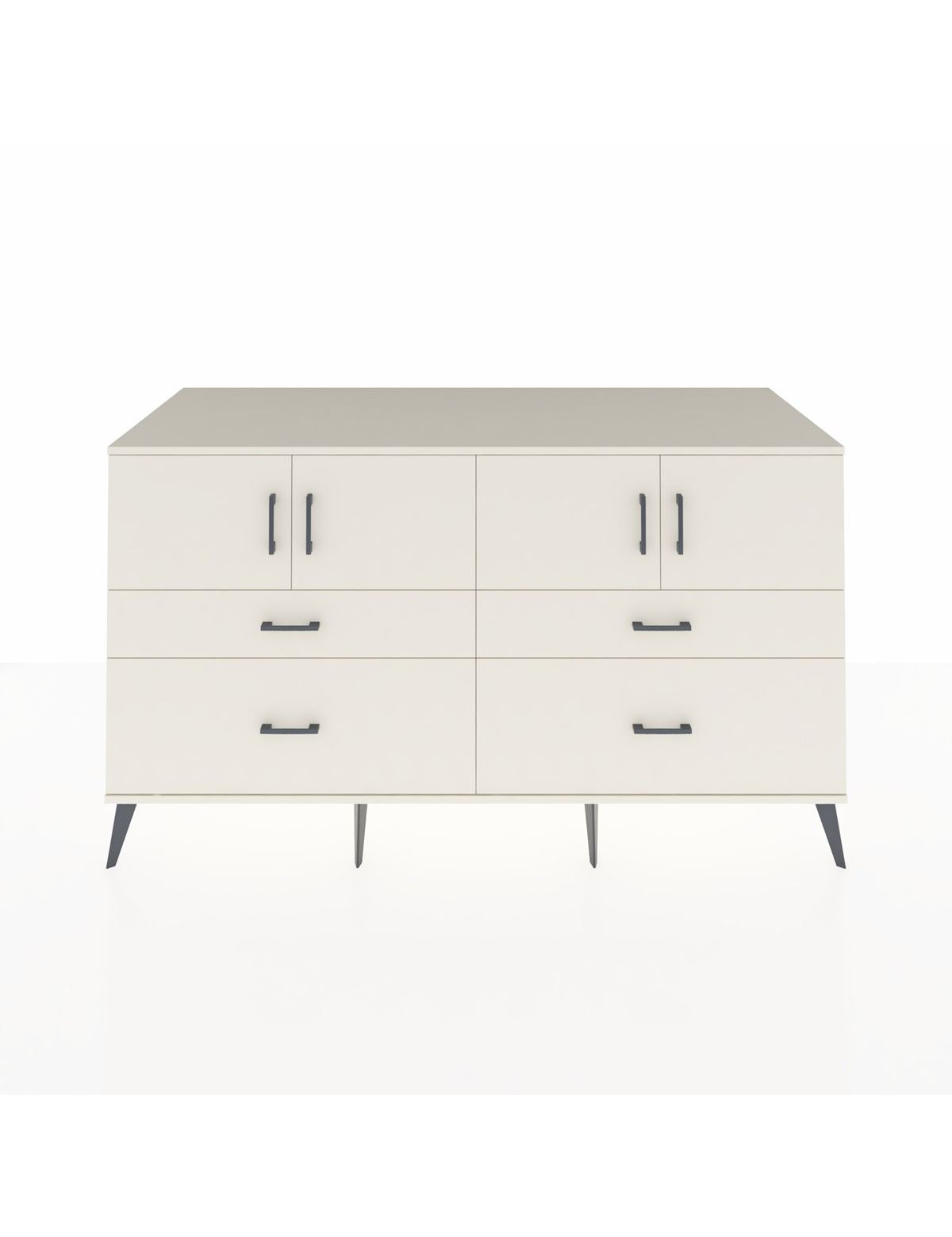 Kronos Konsol 2 Raflı 4 Çekmeceli 4 Kapaklı 176x59x99 Aytaşı-Aytaşı