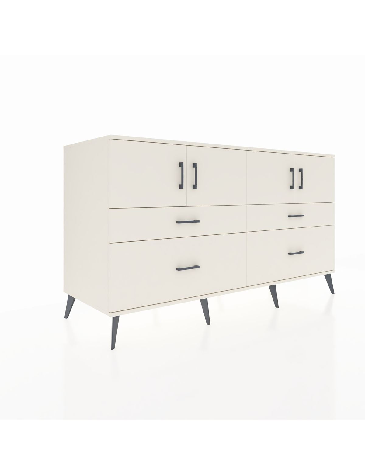 Kronos Konsol 2 Raflı 4 Çekmeceli 4 Kapaklı 176x59x99 Aytaşı-Aytaşı