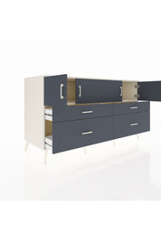 Kronos Konsol 2 Raflı 4 Çekmeceli 4 Kapaklı 176x59x99 Aytaşı-Antrasit